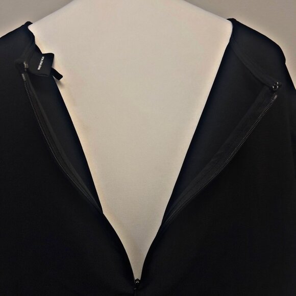 Who What Wear A-Line Tunic Midi Dress Sheer Hem Ruffle Shift Bottom Plus Size 3X - Picture 8 of 9